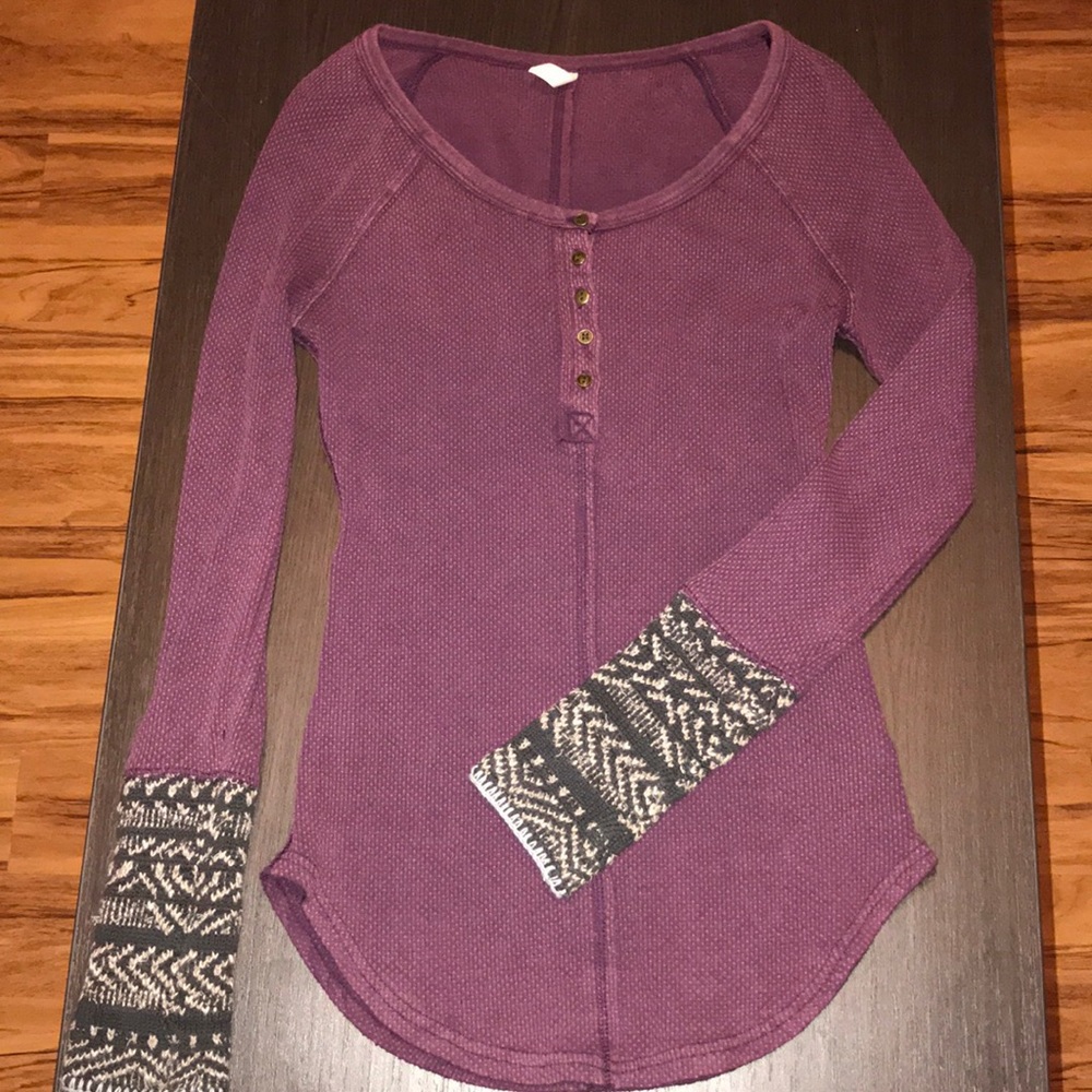 Free People Cuffed Shirt